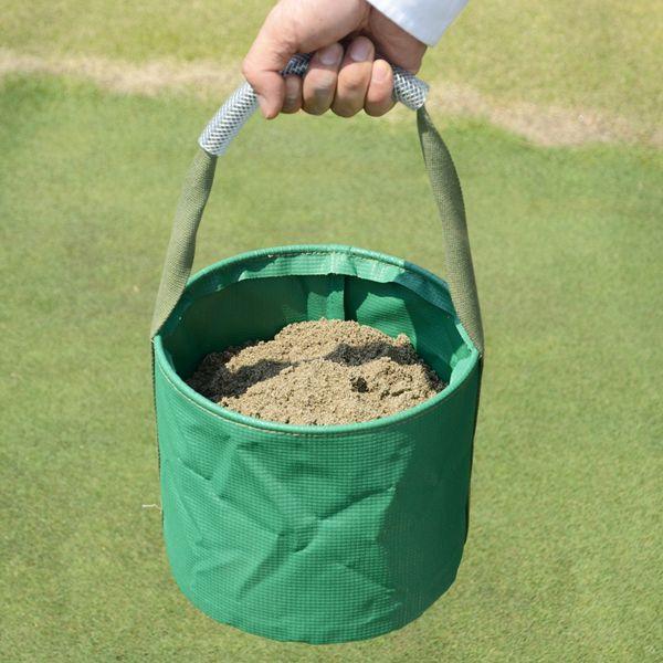 持ち手カバー付 グリーン砂袋 芝生用目砂バッグ : 芝生のことなら