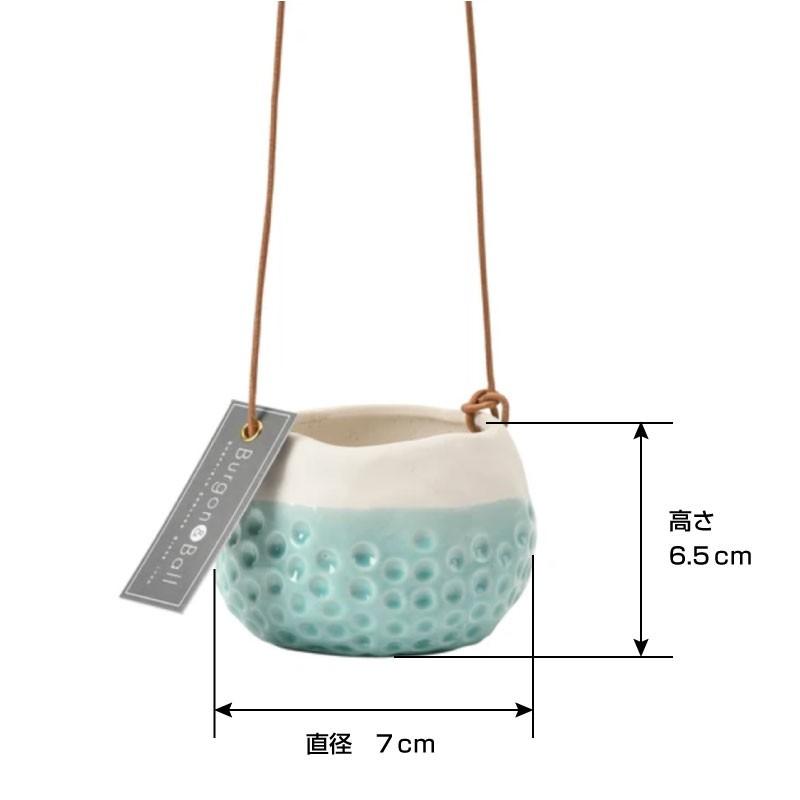Burgon&Ball プランツ ハンギングポット ベイビードッティ 陶磁鉢 鉢底