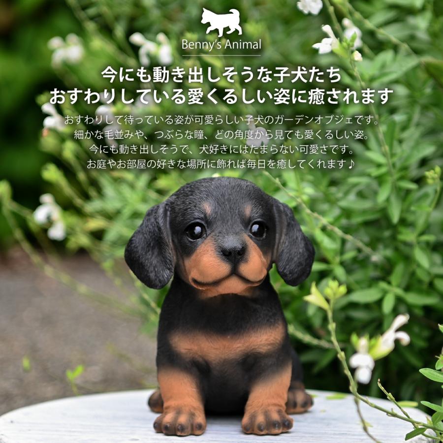 ガーデンオーナメント 子犬 ダックス コーギー 置物 オブジェ 屋外