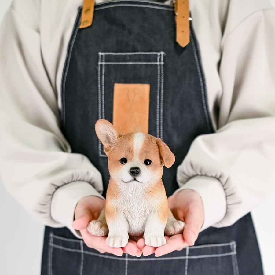 ガーデンオーナメント 子犬 ダックス コーギー 置物 オブジェ 屋外