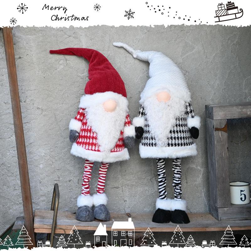 足のび人形 北欧 妖精 トムテ 選べる2種類 クリスマス オブジェ