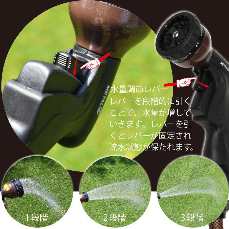 三洋化成 ブロンズリール 20m ブラウン 茶色 BR4-XT20BRO 散水 ホース