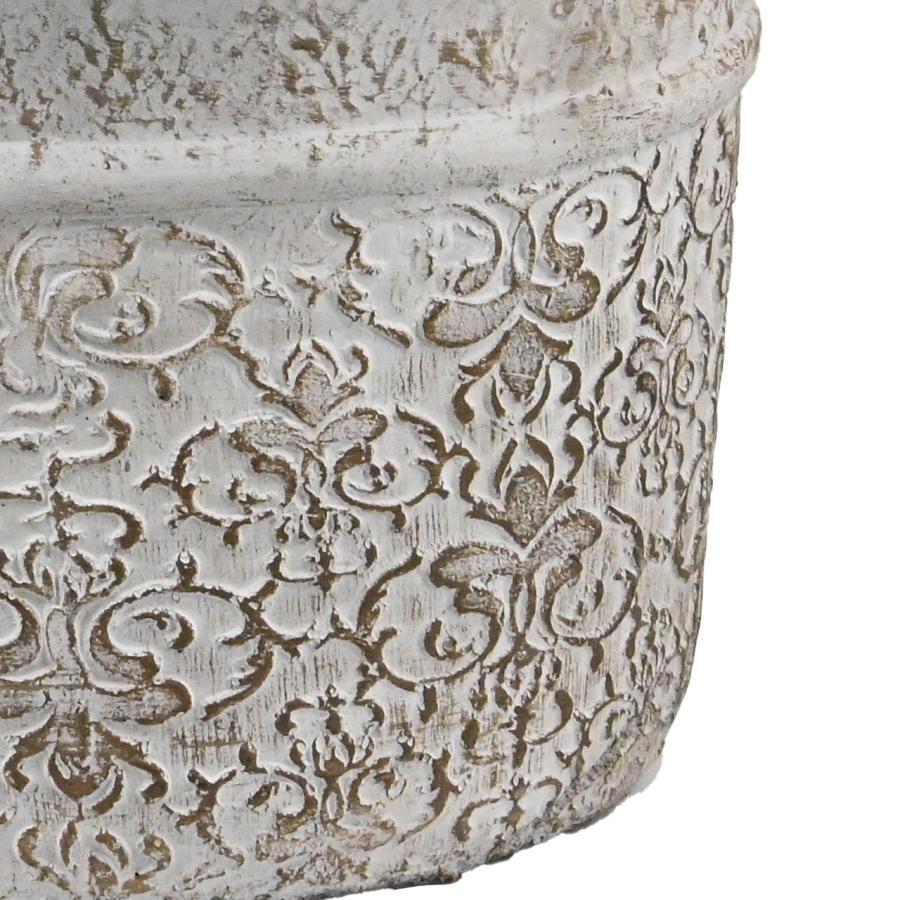 ディグリング ダマスクラウンドポット 内径19cm 植木鉢 フラワーポット