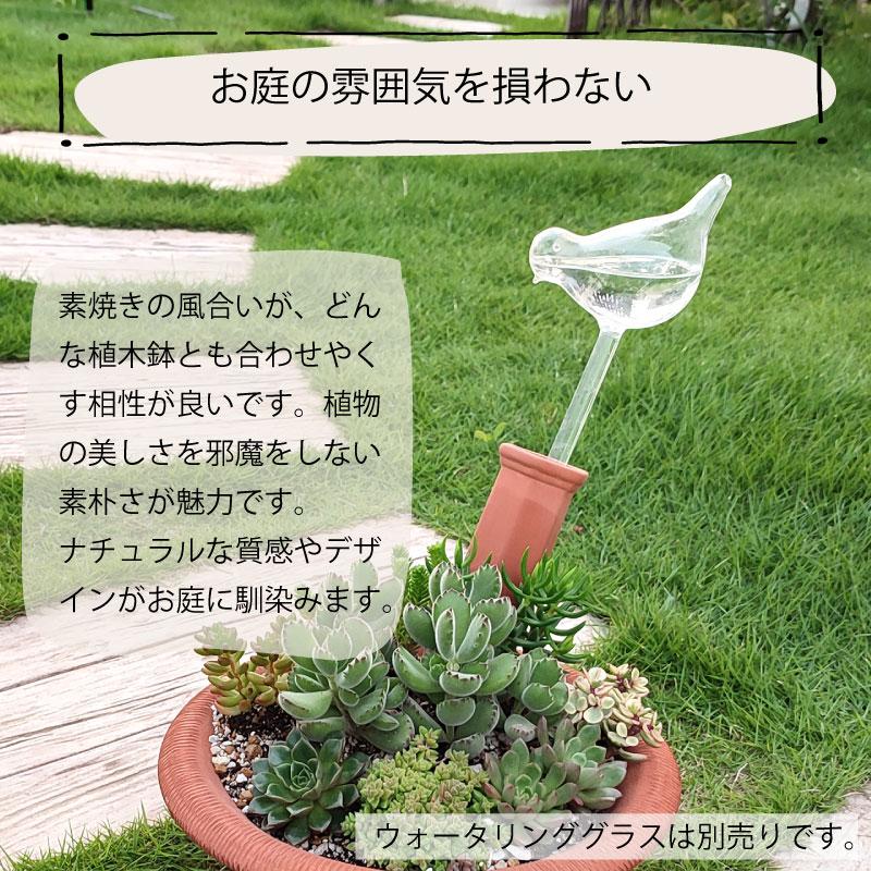esschert design テラコッタ製給水スパイク 2本セット 水やり 水差し