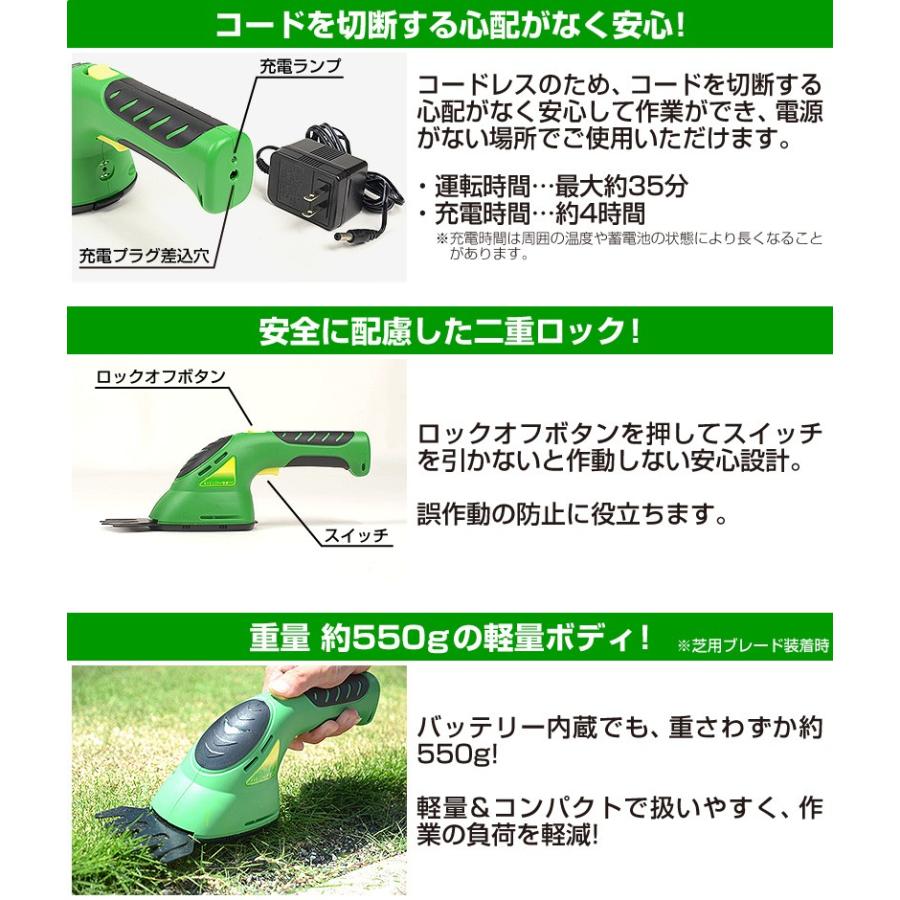 充電式芝刈り機 FIELDWOODS 芝生用バリカン FW-BB8A |  | 05