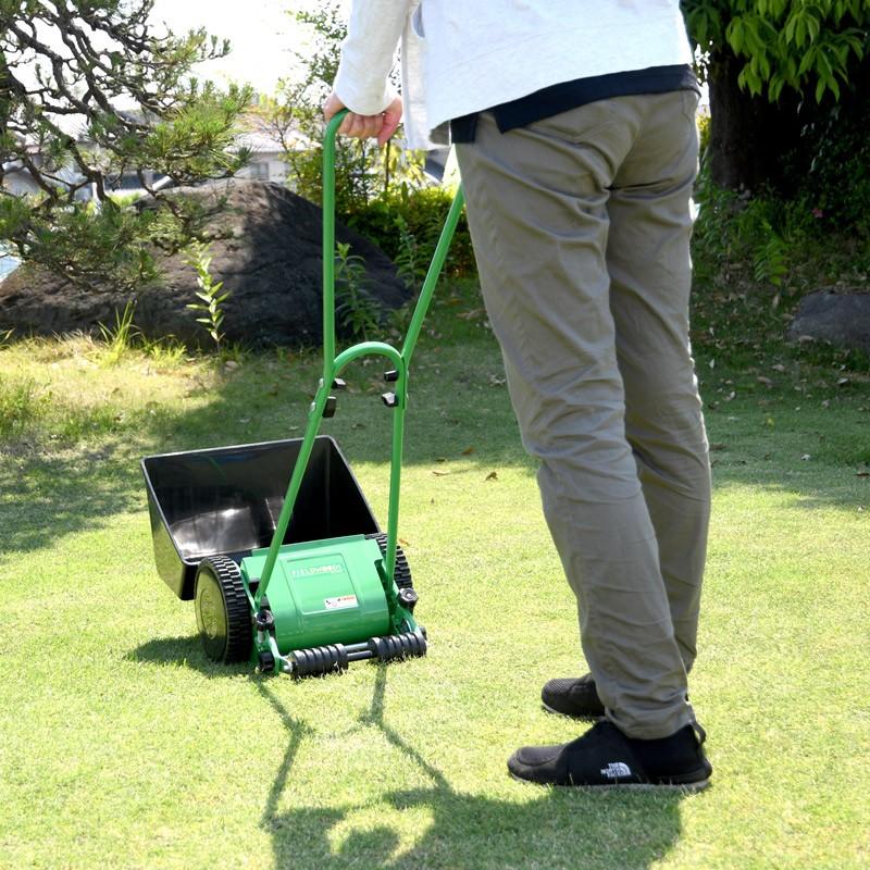 芝刈り機 手動 初心者向け Fieldwoods 手動式芝刈り機 Fw Ma リールタイプ 刈幅cm 送料無料 Fw Ma 芝生のことならバロネスダイレクト 通販 Yahoo ショッピング