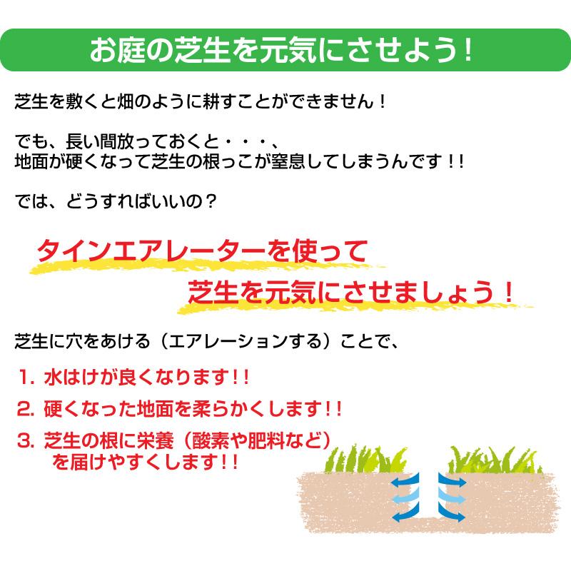 バロネス タインエアレーター 芝生 エアレーション用 穴あけ器 道具