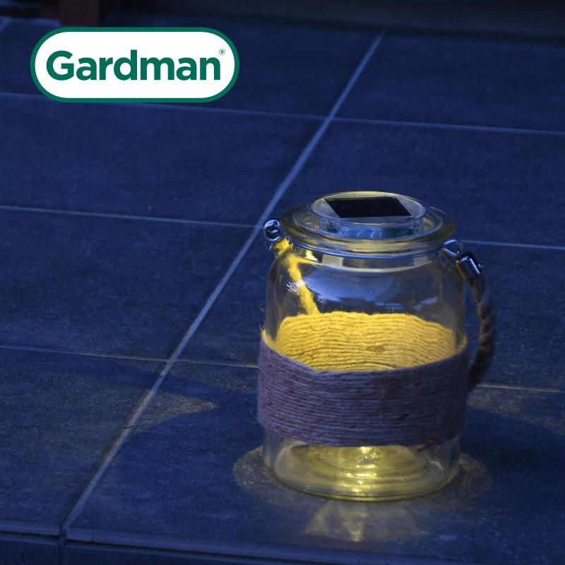 英国 ガードマン GARDMAN 出色 毎日がバーゲンセール ソーラーライト LEDガラス瓶ランタン