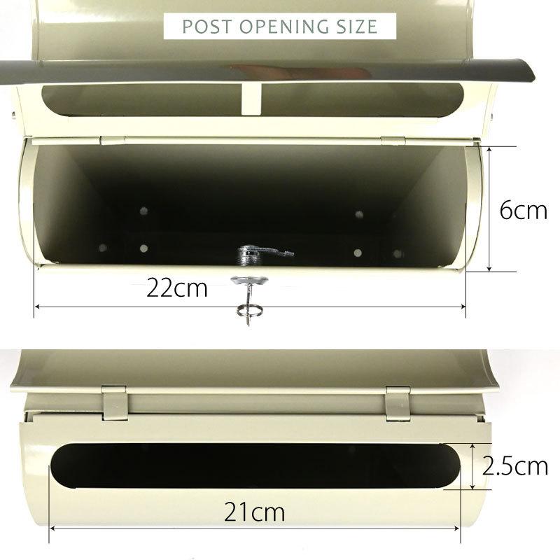 英国ブランド Garden Trading 鍵付き郵便ポスト 壁付け 選べる5カラー