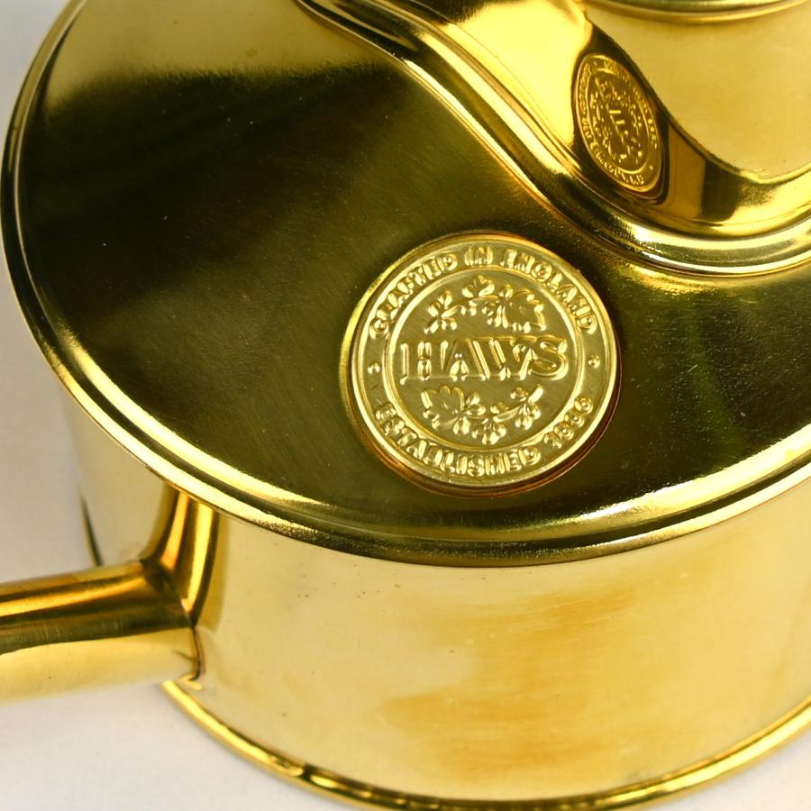 HAWS 英国 真鍮製 インドアカン ファゼリーフロー 0.5L じょうろ