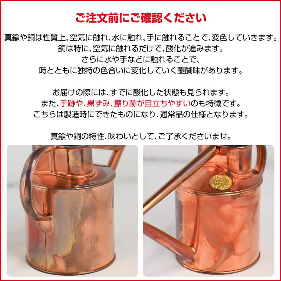 HAWS 英国 銅製インドアカン1L＆真鍮ミストスプレー じょうろ 霧吹き