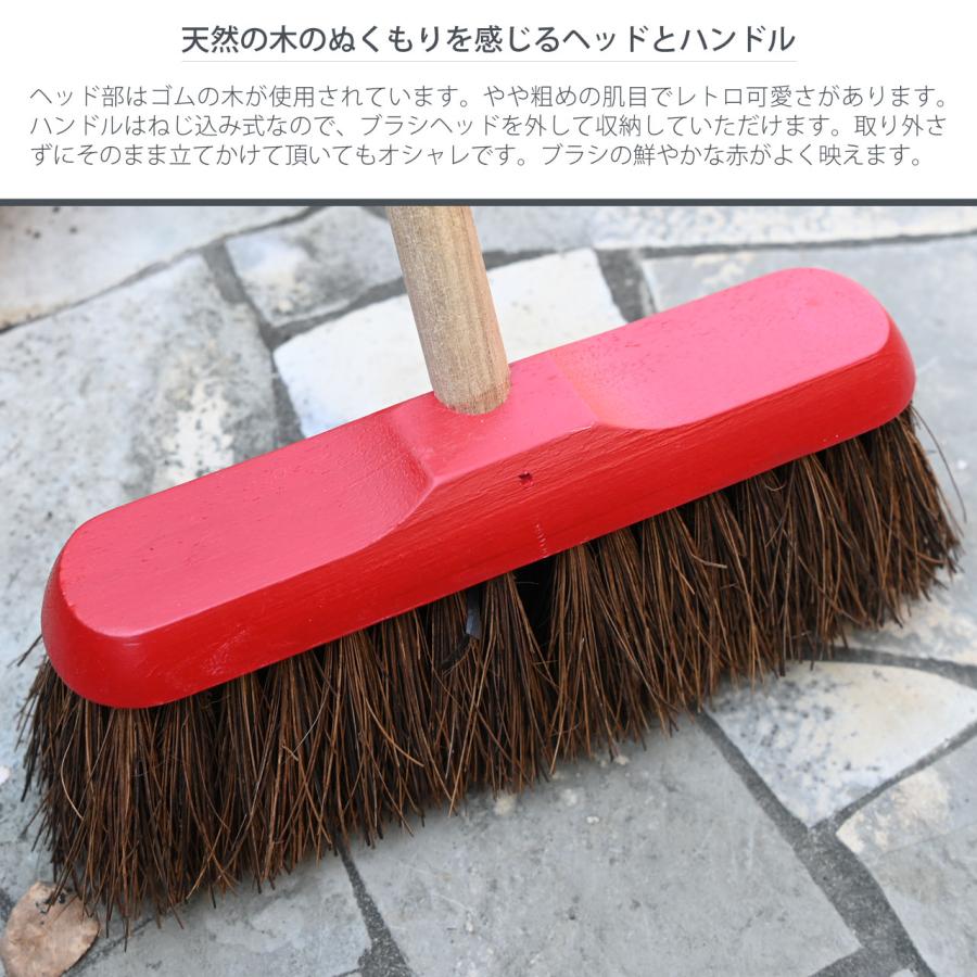 英国 hillbrush ヒルブラシ サーモンブラシ ミディアムデッキブラシ 赤 レッド ほうき 箒 天然素材 ドライ用 |  | 03