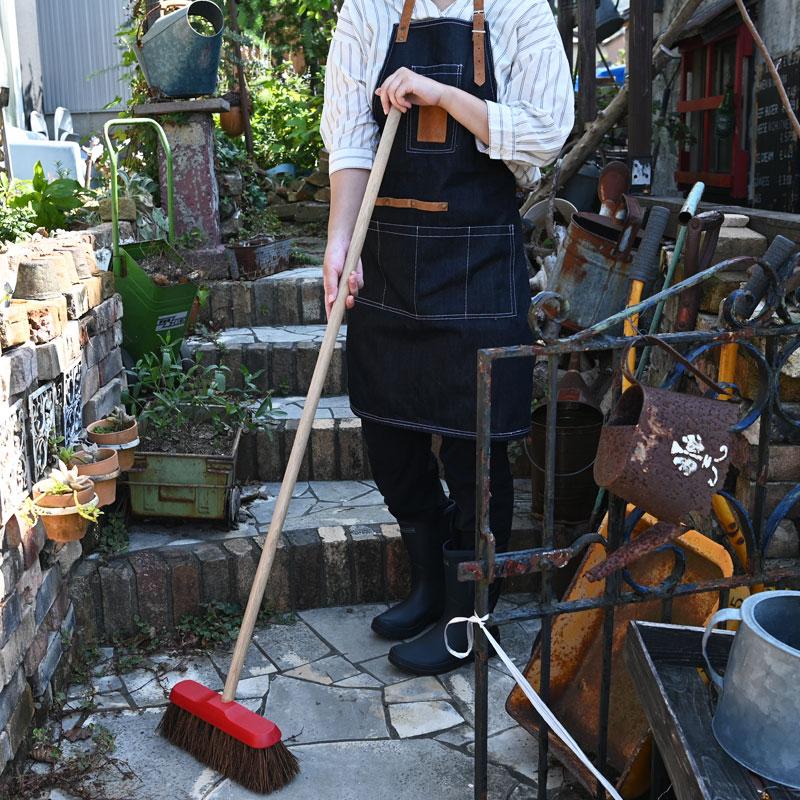 英国 hillbrush ヒルブラシ サーモンブラシ ミディアムデッキブラシ 赤 レッド ほうき 箒 天然素材 ドライ用 |  | 05