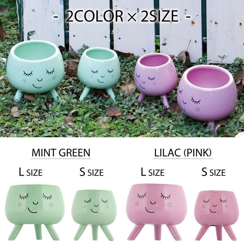 Ivyline 脚付きフェイスポット Lサイズ ライラック ピンク 直径約10cm 植木鉢 鉢底穴なし 陶器 ギフト Iv Cfpll10 芝生のことならバロネスダイレクト 通販 Yahoo ショッピング