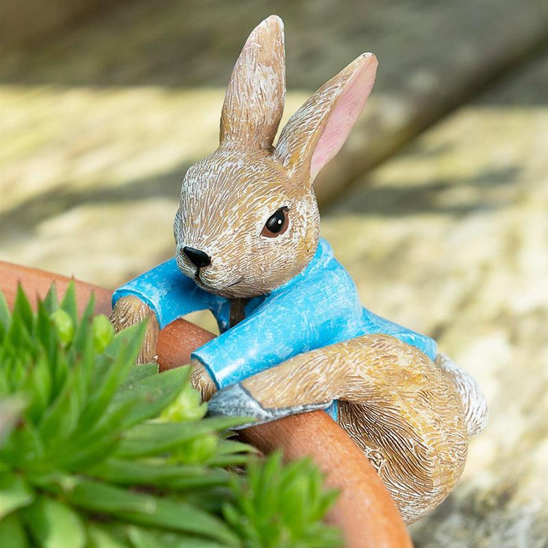 ピーターラビット ポットハンガー よじ登り ひっかけ 植木鉢