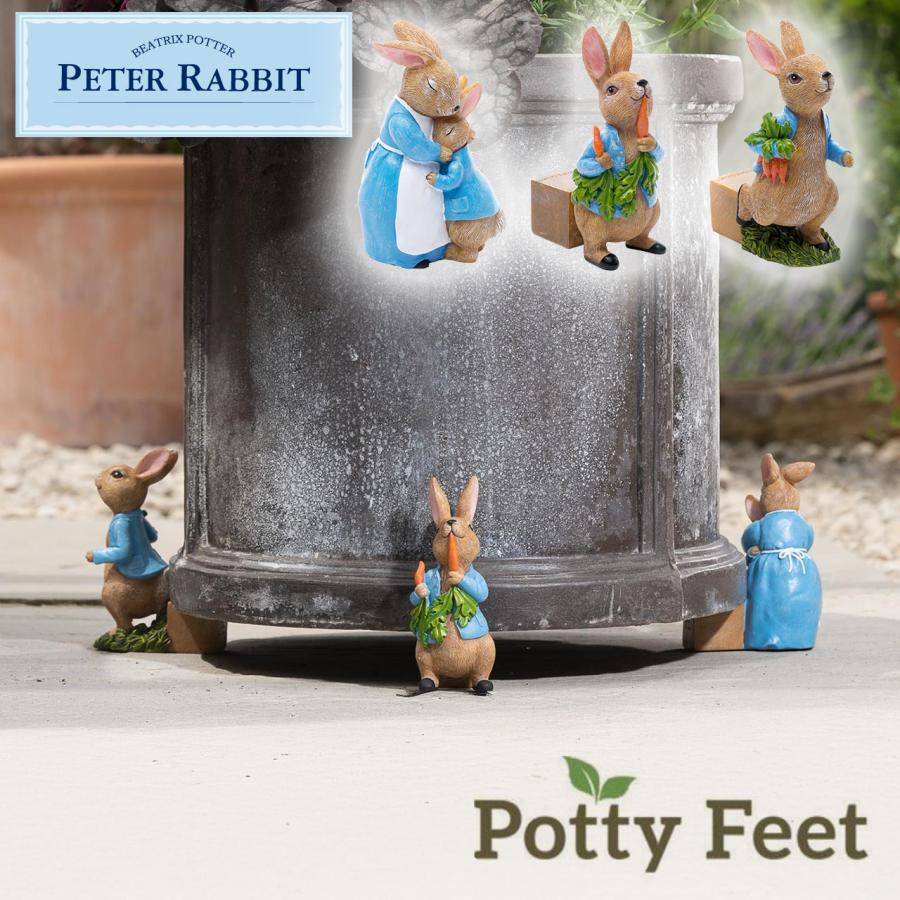 ピーターラビット ポットフィート 3個セット にんじん お母さん