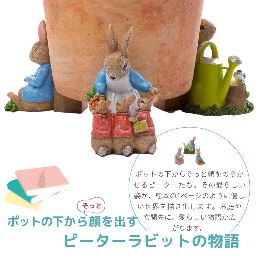 ピーターラビット ポットフィート 3個セット ジョウロ お母さん