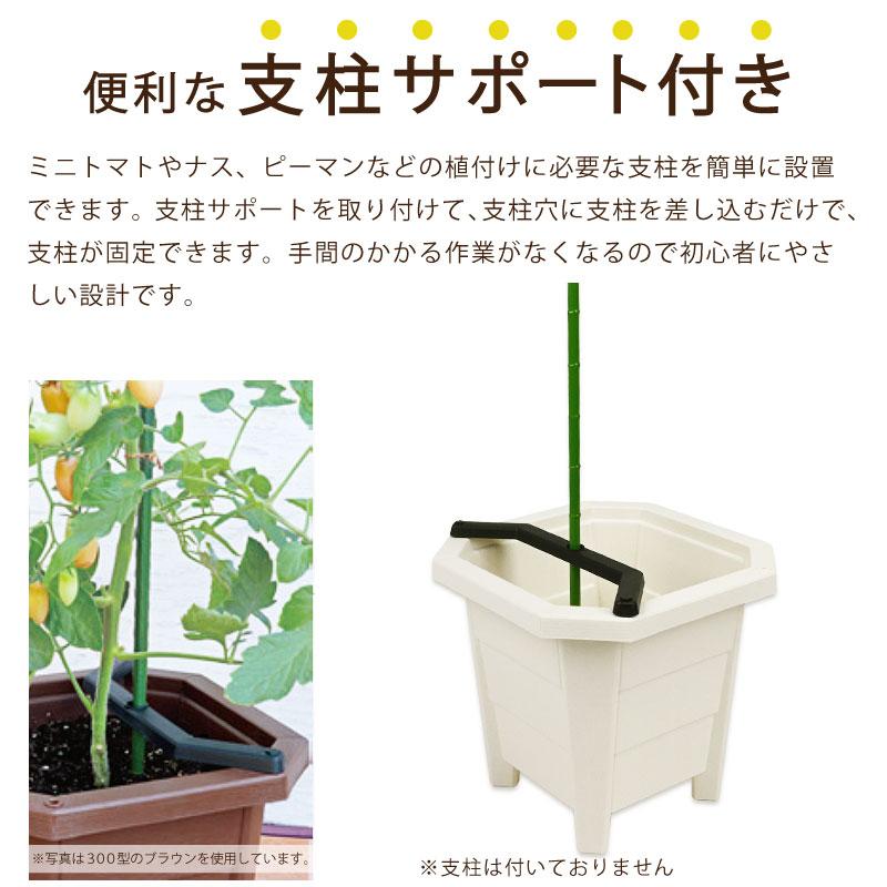 プランター４個セット　送料込み価格 プランター園芸4点セット ホワイト 30cmプランター2個＆プロトリーフ