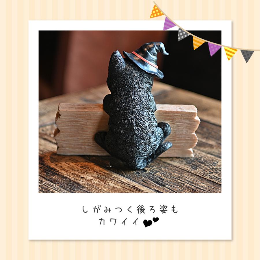 ハロウィン 黒猫 ウェルカム オーナメント 置物 飾り 玄関 雑貨