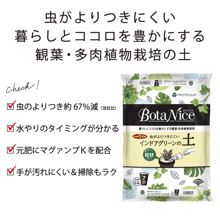 プロトリーフ BotaNice インドアグリーンの土 3.5L 1袋 観葉植物 多肉