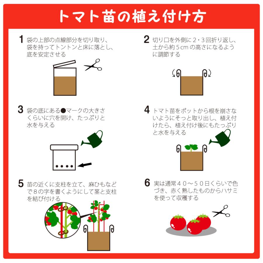 プロトリーフ カゴメ そのまま育てるトマトの土 15L×6袋セット 家庭