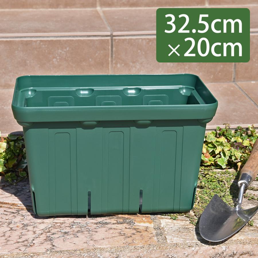 兼弥産業 スリット鉢 27cm CSM-270 モスグリーン 16個入りケース品