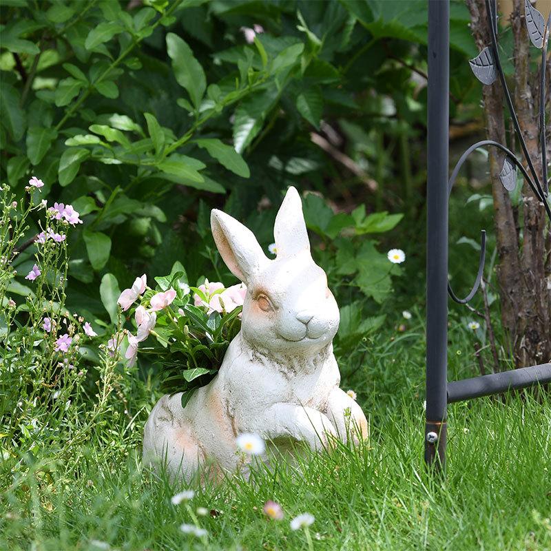 うさぎ 植木鉢 フラワーポット マグネシアポット ガーデニング