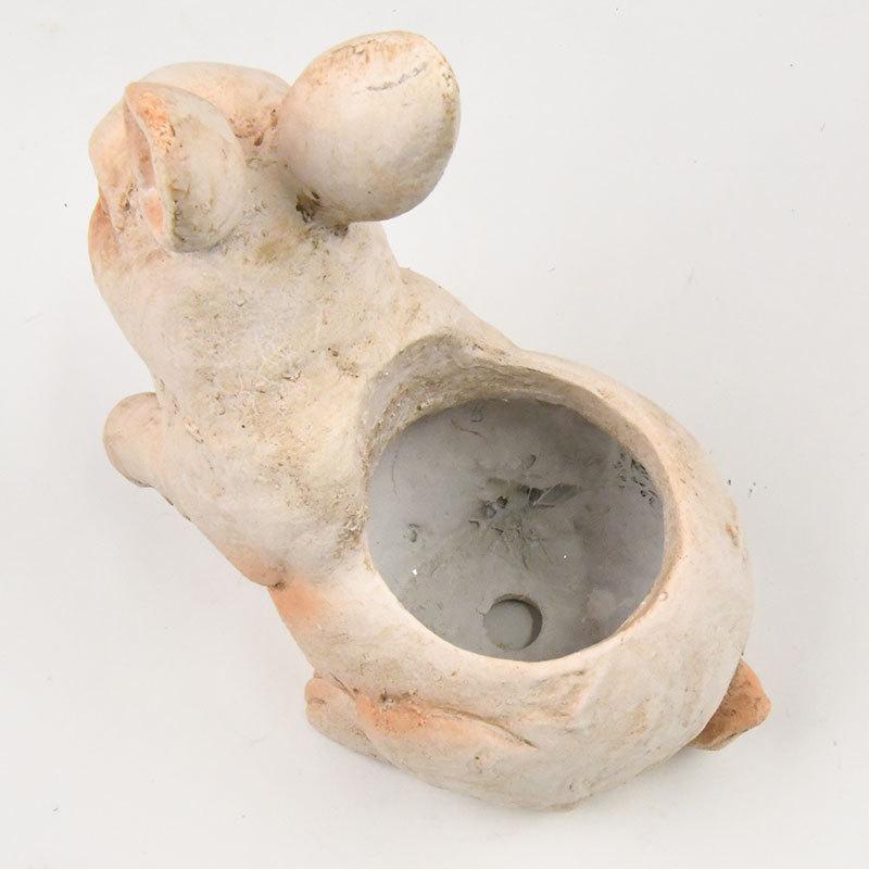 うさぎ 植木鉢 フラワーポット マグネシアポット ガーデニング