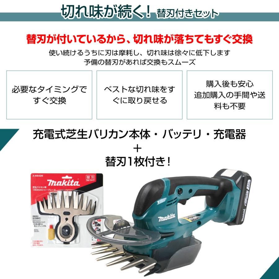 マキタ（makita） 【バリカン替刃1枚セット】マキタ 充電式芝生
