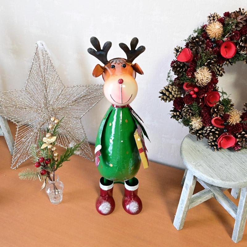 英国 Smart Garden クリスマス オブジェ 水玉 トナカイ ブリキ製 英国 Smart Garden クリスマス オブジェ 水玉 トナカイ ブリキ製