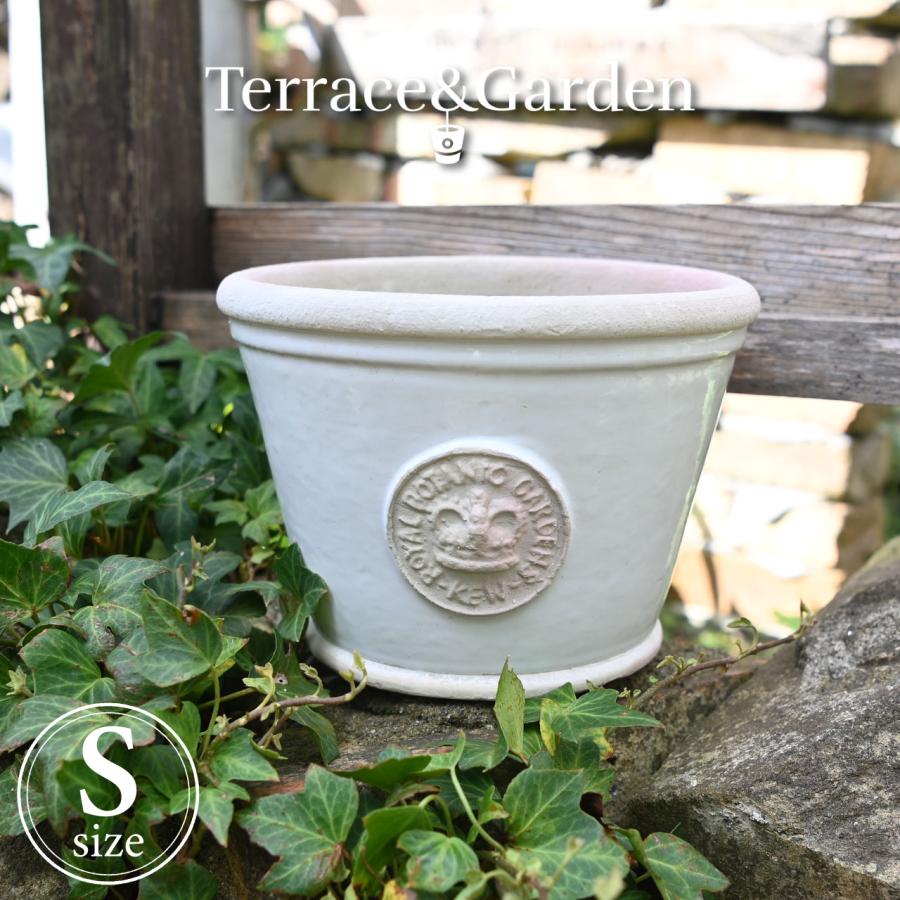 Terrace&Garden Kew キューガーデン 植木鉢 英国 Terrace&Garden キューガーデン ロープランター ボーンホワイト S