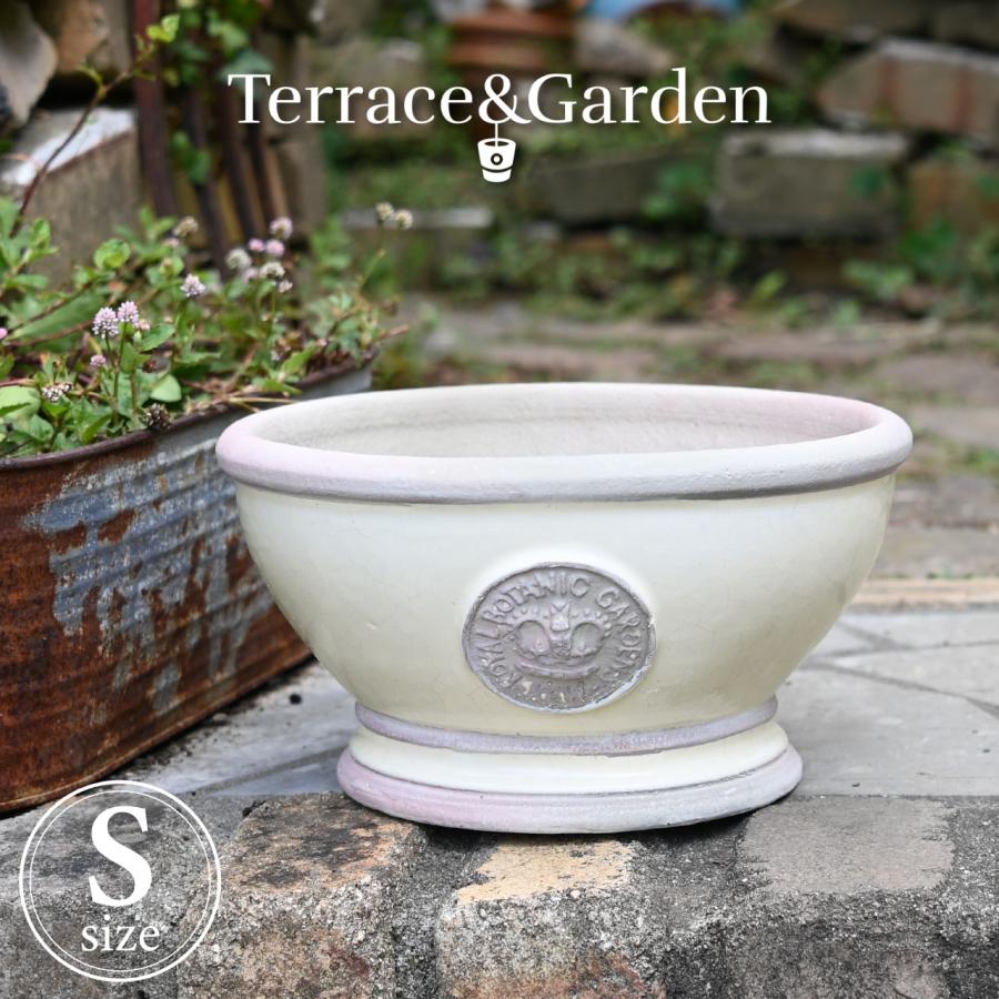 英国 Terrace&Garden キューガーデン 脚付きボウル型 ポットカバー