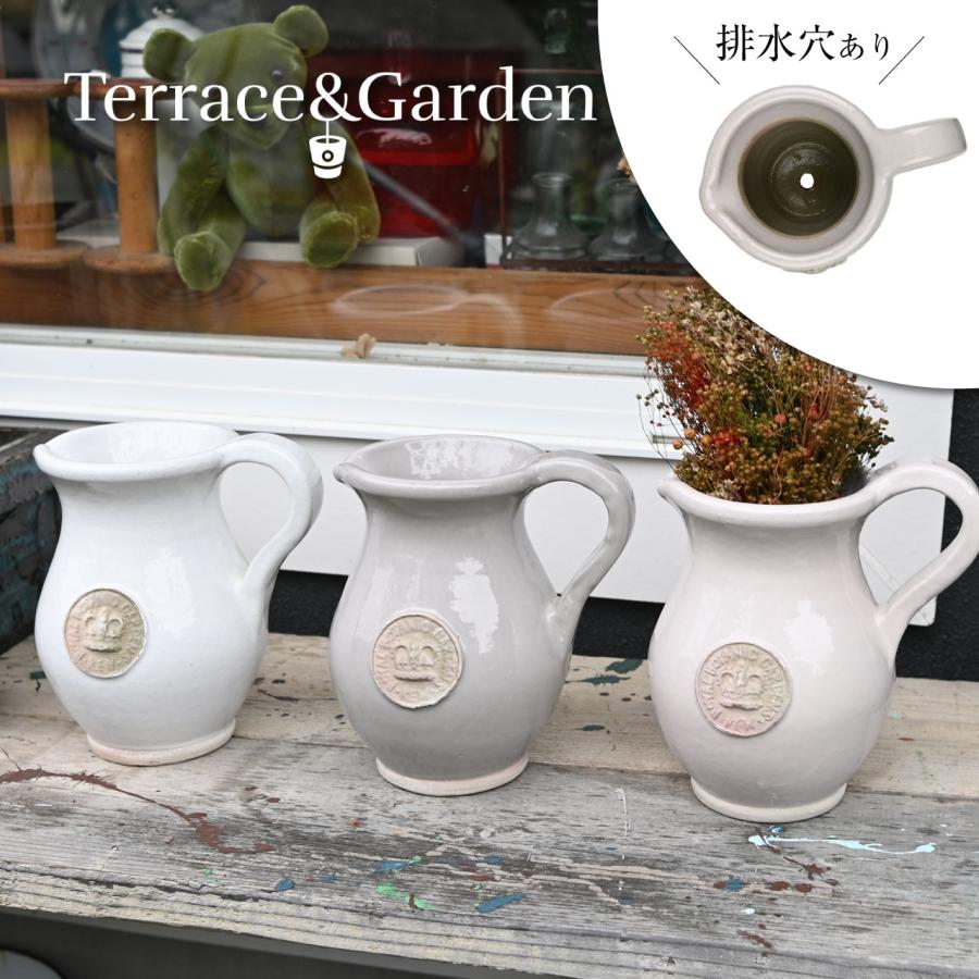 英国 Terrace&Garden キューガーデン キュージャグ 選べる3色 植木鉢