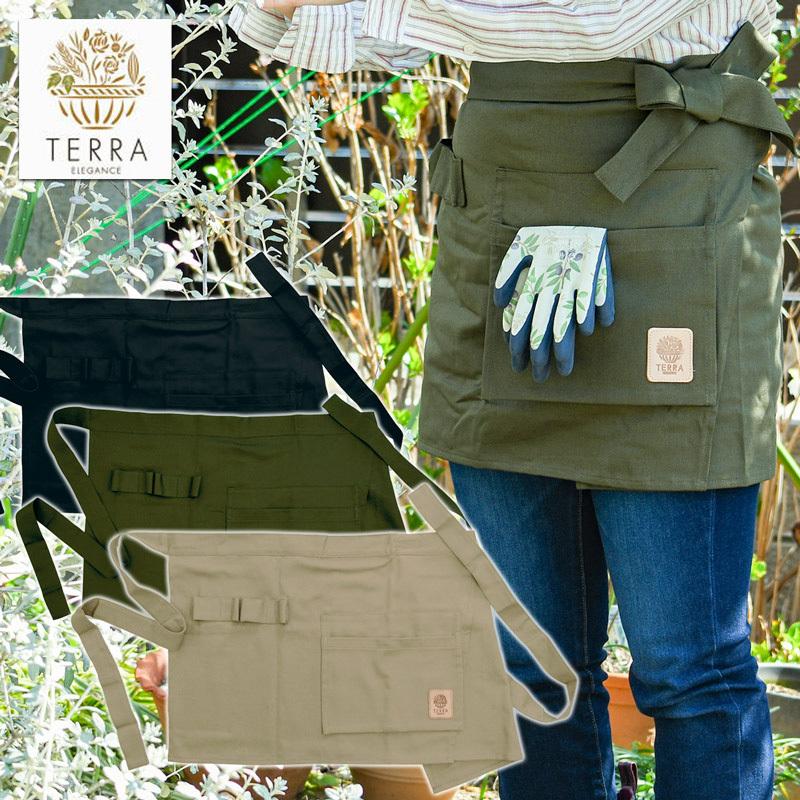 ショートエプロン ガーデニング TERRA テラ W100cm×H40cm ショートエプロン ガーデニング TERRA テラ W100cm×H40cm