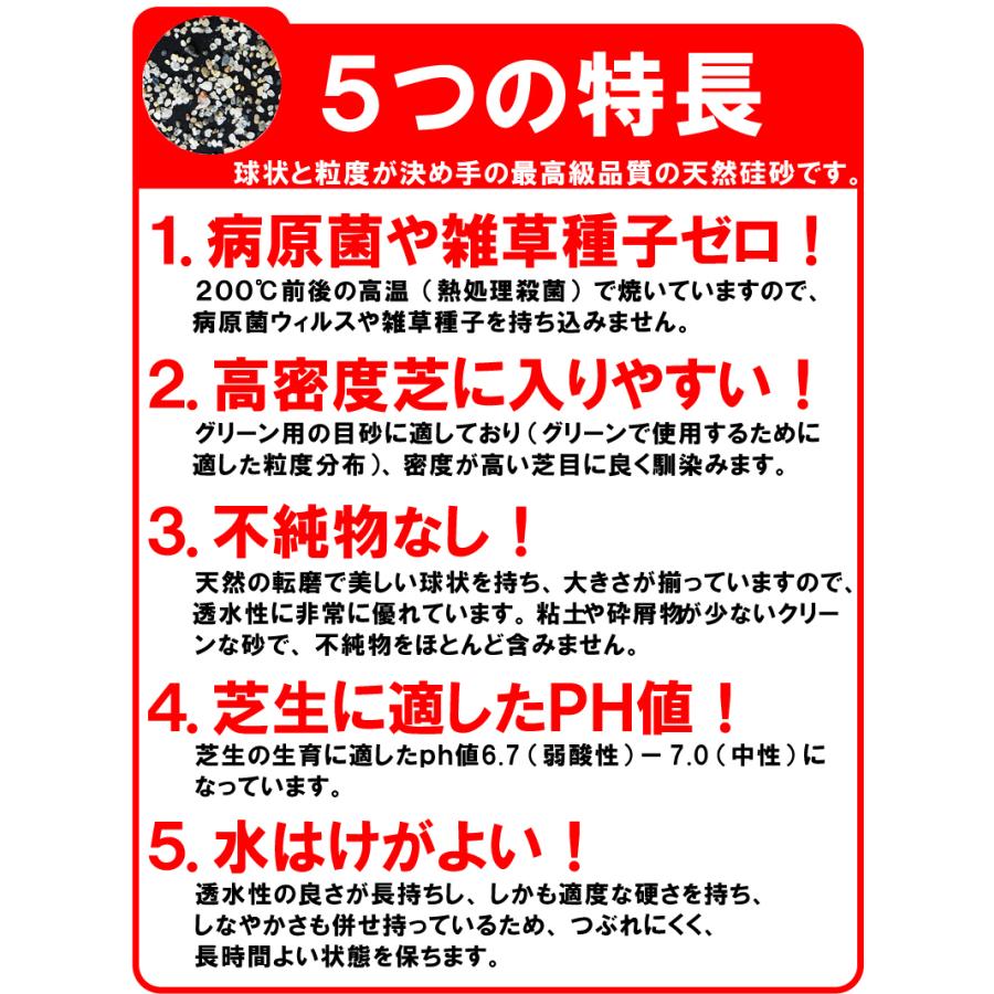 芝生 目砂 乾燥 焼砂 バロネス 芝生の目砂・床砂 10kg入り×45袋セット_5