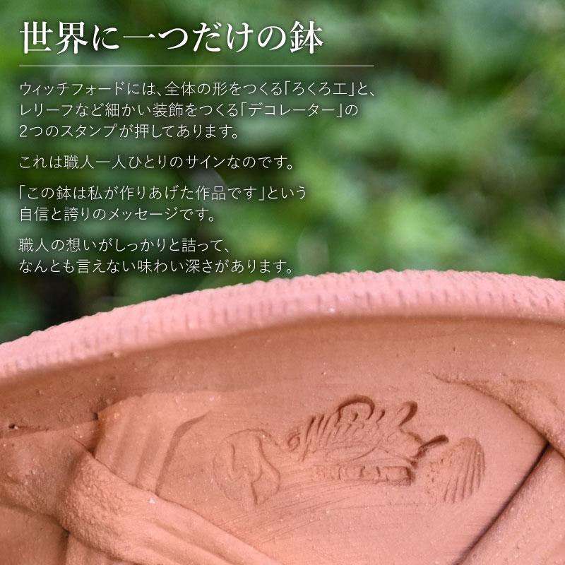 ウィッチフォード 植木鉢 シェル ポット 直径23cm 約7.5号鉢 Whichford 英国 テラコッタの画像