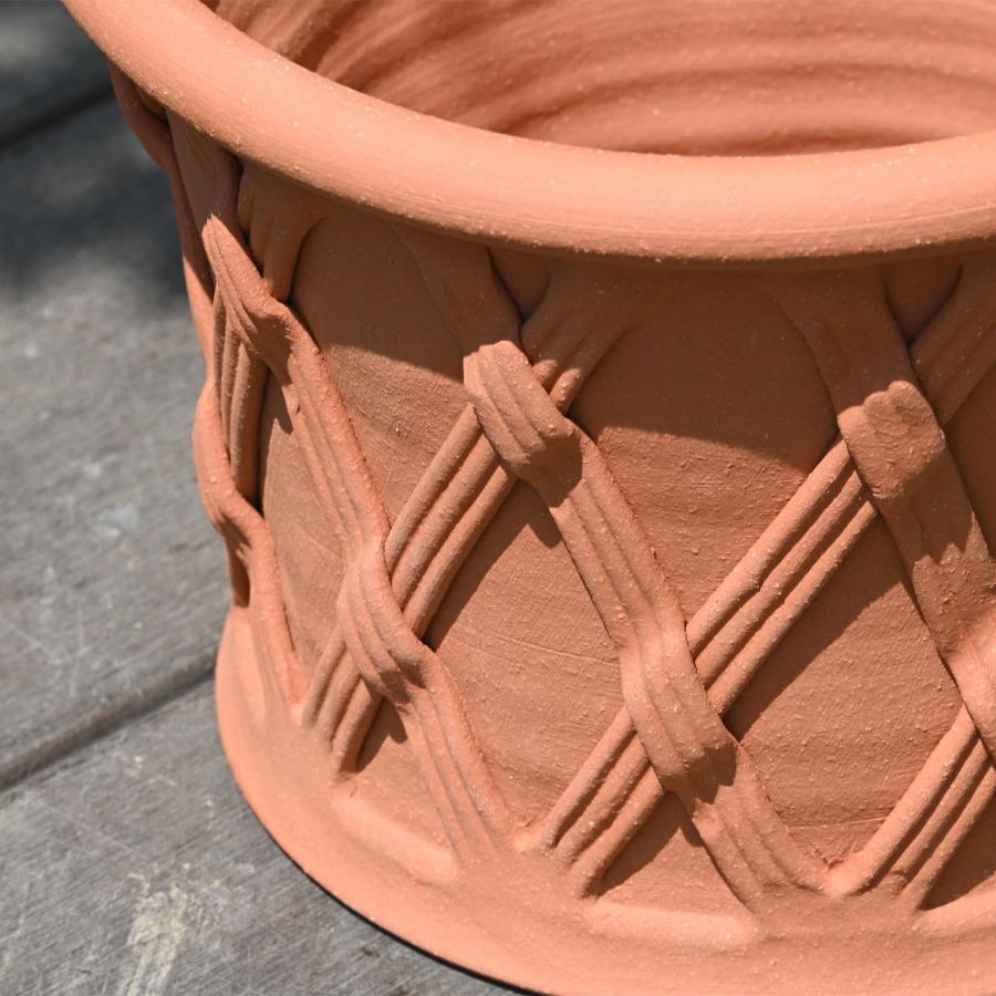 ウィッチフォード 植木鉢 ストレート バスケットポット 直径23cm