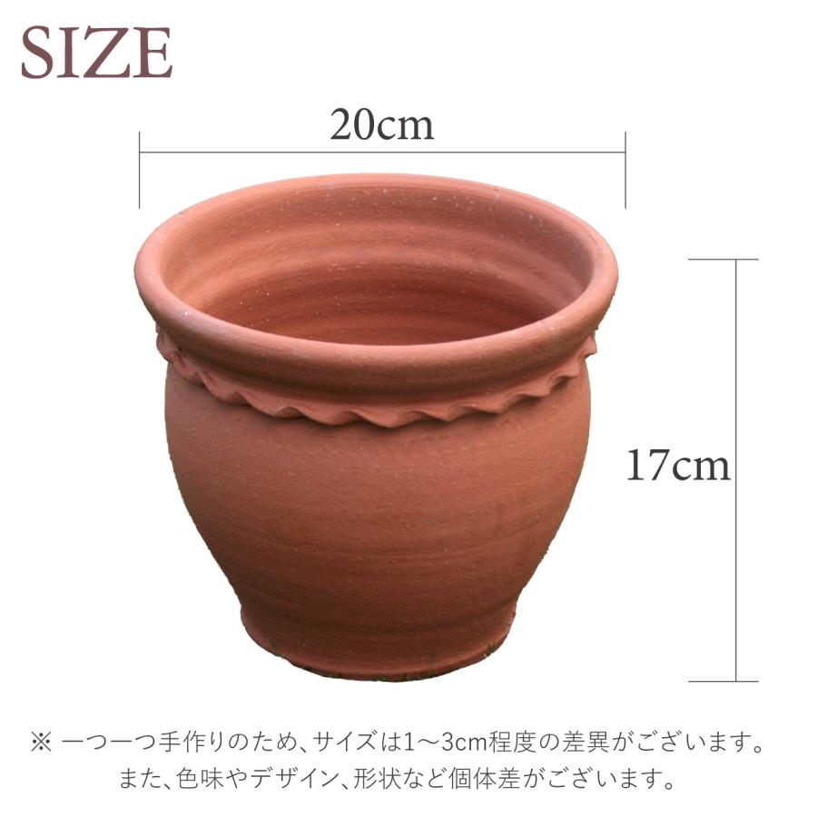 ウィッチフォード 植木鉢 ラウンド フラワーポット 直径20cm 約6.5号鉢