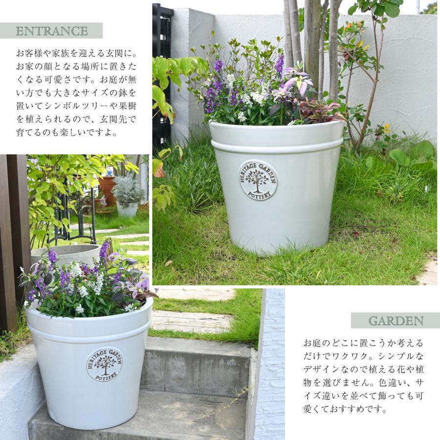 WOODLODGE ヘリテージポット LLサイズ 植木鉢 14号 41cm 選べる4色