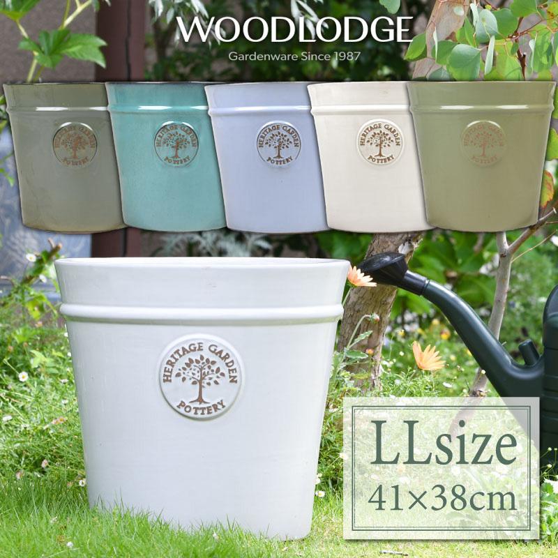 Woodlodge お庭をおしゃれに演出する植木鉢 14号 41cm 選べる5色 大型 陶器 フラワーポット Llサイズ Yedp41 芝生のことならバロネスダイレクト 通販 Yahoo ショッピング