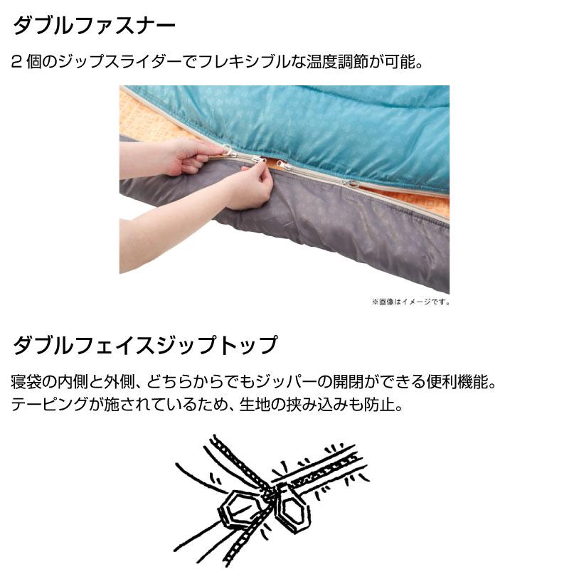 LOGOS（ロゴス） 冷感・吸汗 スヤスヤシュラフ 寝袋 リバーシブル