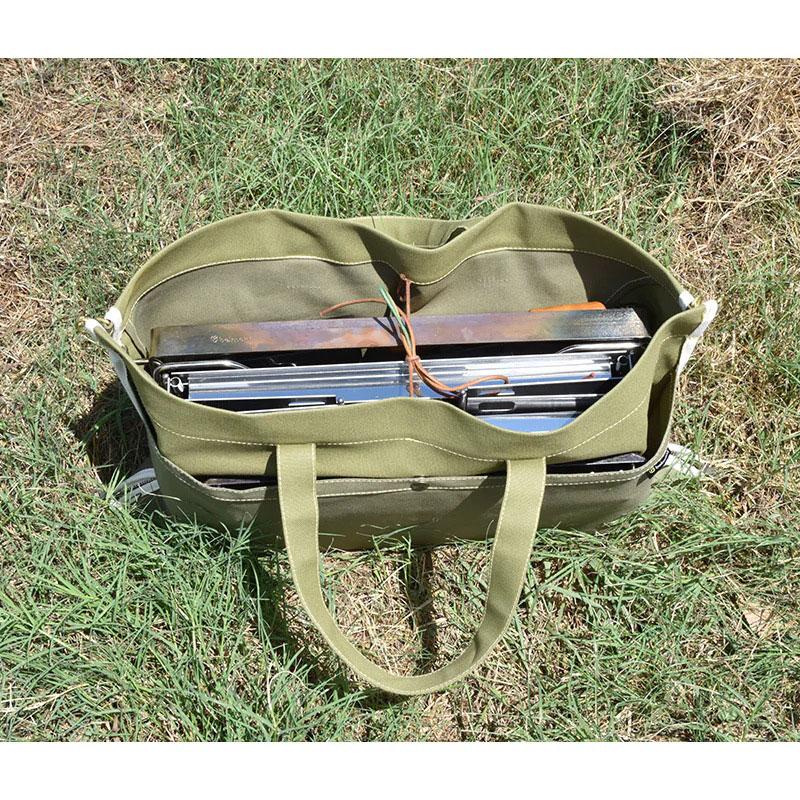 belmont ベルモント 焚き火トート オリーブドラブ アウトドア キャンプ バーベキュー ケース 丈夫 帆布製 bm-422の画像