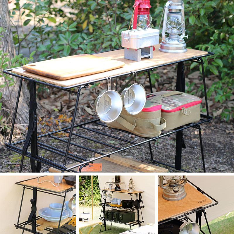 テーブル・チェア・ハンモック Hang Out Crank Stacking Rack Wood Hang out Crank Stacking Rack WOOD & IRON