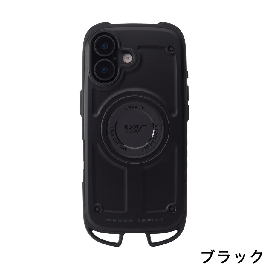 ROOT CO. ルートコー GRAVITY Shock Resist Case Rugged. iPhone17/17Pro専用 iPhoneケース ブラック ホワイト カーキ コヨーテ | ROOT CO. | 01