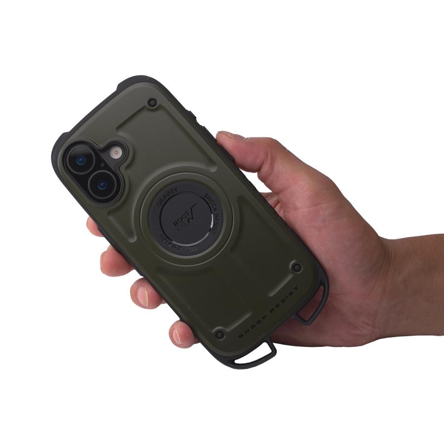 ROOT CO. ルートコー GRAVITY Shock Resist Case Rugged. iPhone17/17Pro専用 iPhoneケース ブラック ホワイト カーキ コヨーテ | ROOT CO. | 05