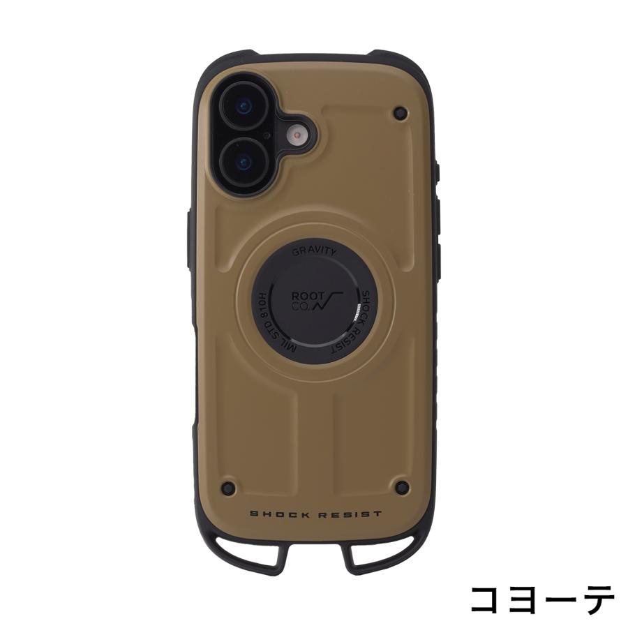 ROOT CO. ルートコー GRAVITY Shock Resist Case Rugged. iPhone17ProMax/Air専用 iPhoneケース ブラック ホワイト カーキ コヨーテ | ROOT CO. | 04