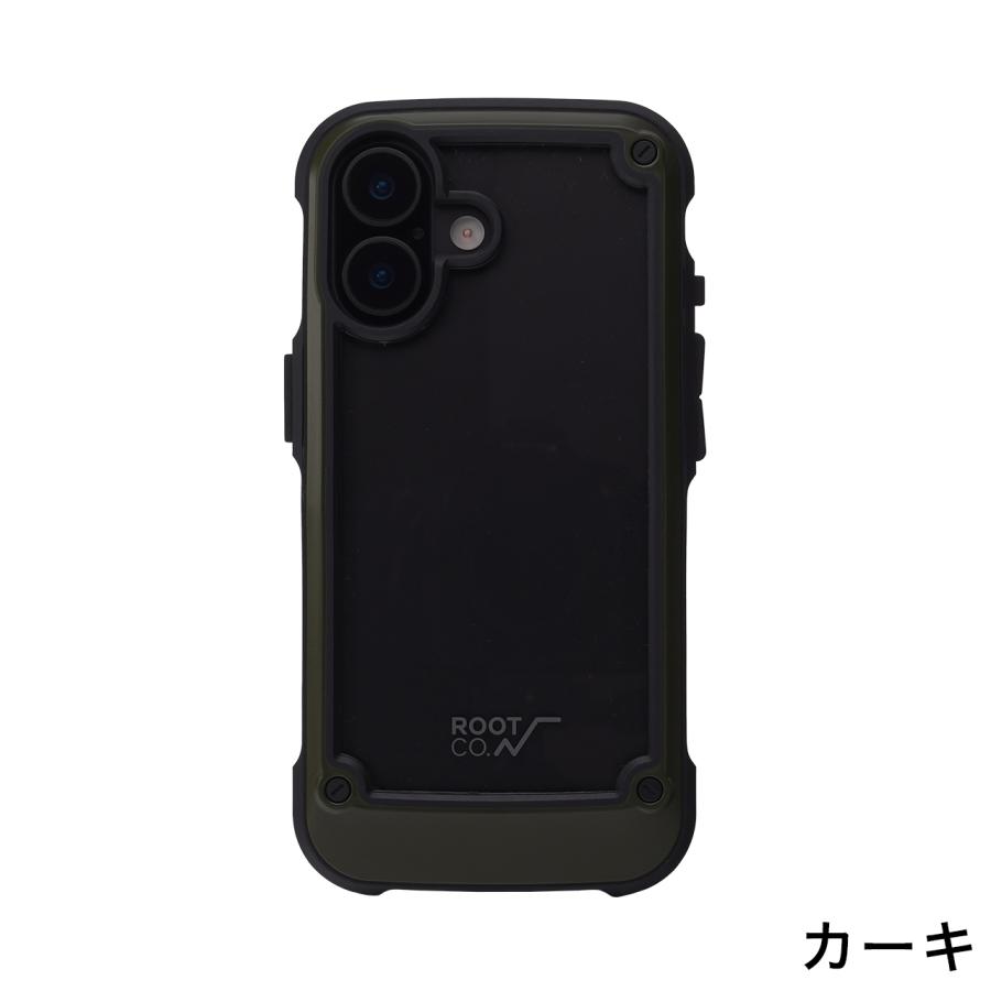ROOT CO. ルートコー GRAVITY Shock Resist Tough & Basic Case. iPhone17/17Pro専用 iPhoneケース ブラック ホワイト カーキ コヨーテ | ROOT CO. | 03
