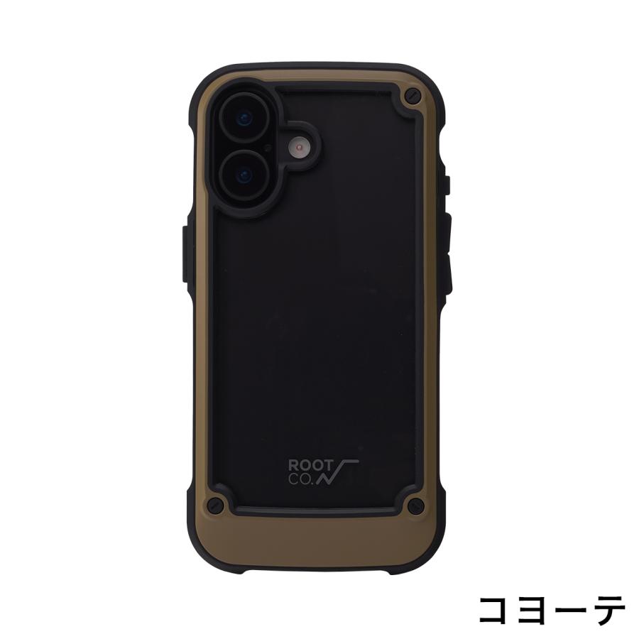 ROOT CO. ルートコー GRAVITY Shock Resist Tough & Basic Case. iPhone17/17Pro専用 iPhoneケース ブラック ホワイト カーキ コヨーテ | ROOT CO. | 04