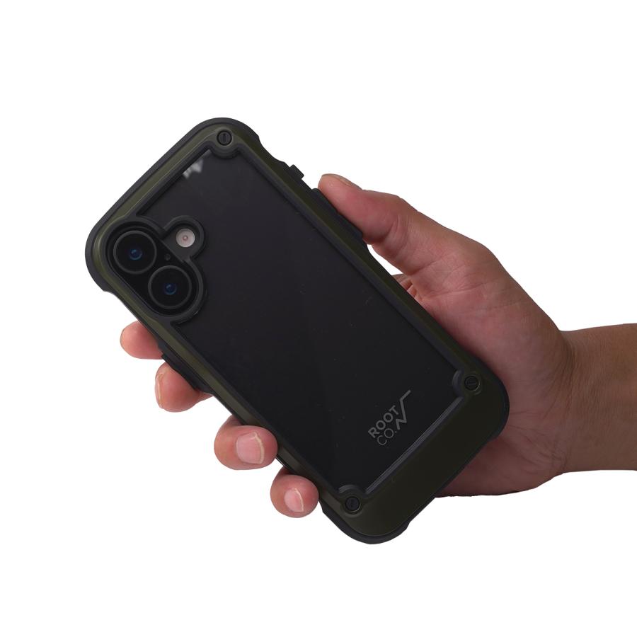ROOT CO. ルートコー GRAVITY Shock Resist Tough & Basic Case. iPhone17/17Pro専用 iPhoneケース ブラック ホワイト カーキ コヨーテ | ROOT CO. | 05