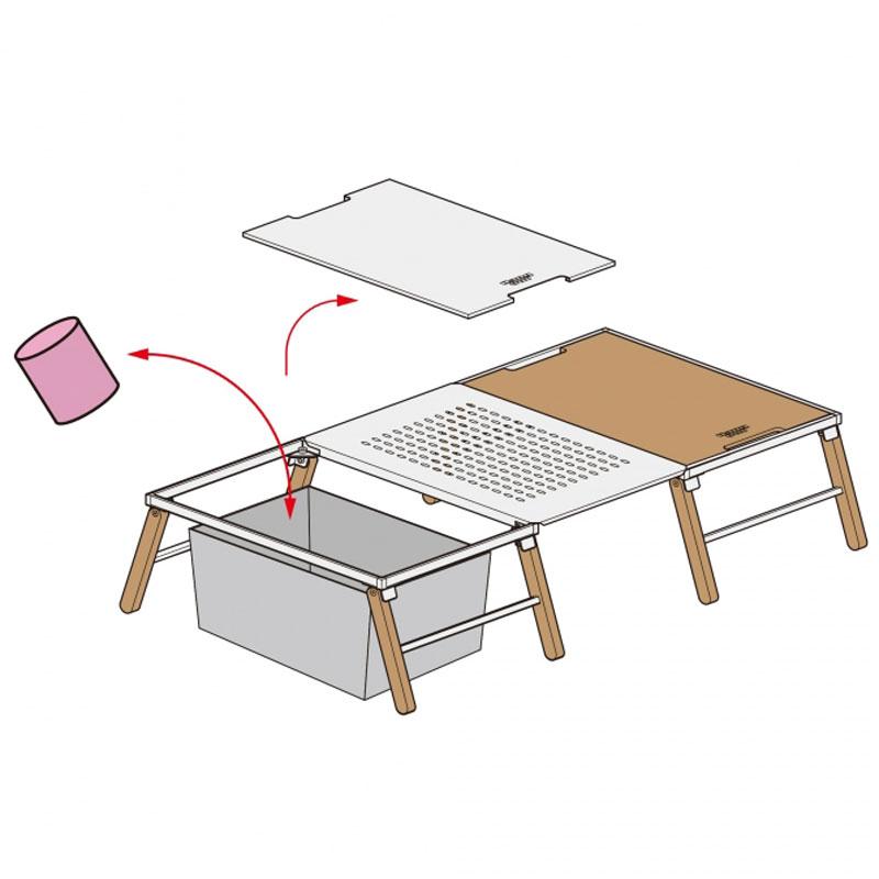 テーブル　アイアン　アウトドア　インテリア　ハングアウト Hang Out（アウトドア） Out ハングアウト Linkable Table iron